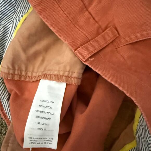 J. Crew Cotton Women Chino Summer Short Side Pockets Vacation Old Money Style 00 - Picture 7 of 7